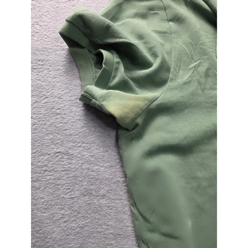 Polo Ralph Lauren‎ Mens XL Custom Fit Pique Polo Shirt Green Short Sleeve Pony